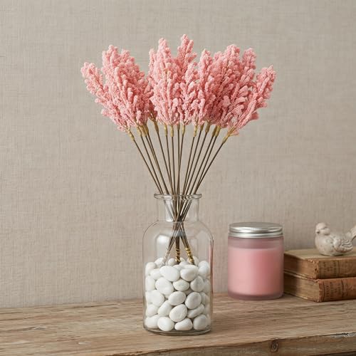 18 piezas de espigas de mijo secas para decoración rústica miniatura 4