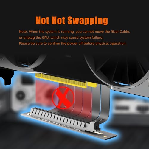300 mm PCIe 3.0 X16 Cavo Riser per GPU PCIe 3.0 di fascia bassa, come GeForce RTX 20/GTX 16/GTX 10 Series e AMD Radeon RX5000/VII/RX Vega/R9 Fury Series, ecc. - Scheda video - Immagine 6