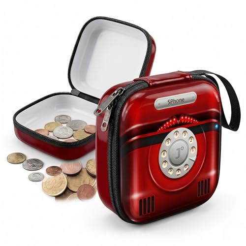 Image of Kraptick Multipurpose Coin Pouch for Men & Women, Compact Coin Organiser, Cash & Coin Holder Pouch, Stylish Mini Money Pouch for Everyday Use (Maroon)
