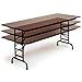 Adjustable Height Melamine Folding Table (30 in. x 60 in./Gray Granite)