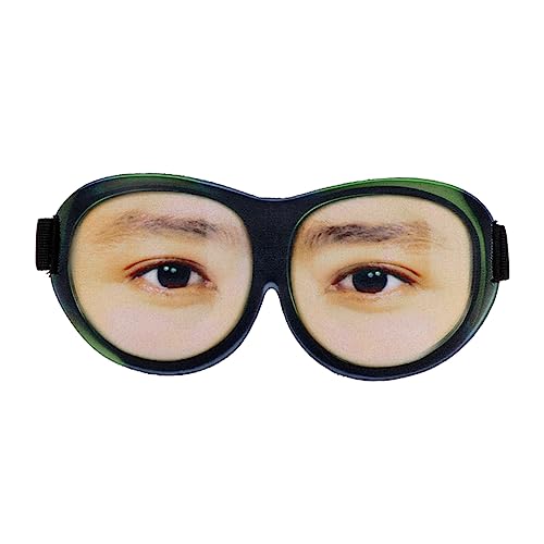 Glasses Eyeshade for Sleep and Lightweight Blindfold Fun Design for Home Travel and Napping Alleviates Eye Fatigue and Improves Sleep Quality