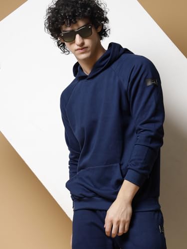 Image of Rigo Cotton Fleece Full Sleeves Oversized Co-ord Set for Men | Printed Hooded Track Suit Set for Men