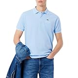Lacoste Mens L.12.12 Short Sleeve Classic Fit Contrast Collar Polo, Overview/Flour, 4X-Large