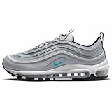 Nike Air Max 97 SE Women's Shoes (Wolf Grey/White/Black/Teal Nebula/Metallic Silver, US Footwear Size System, Adult, Women, Numeric, Medium, 6)