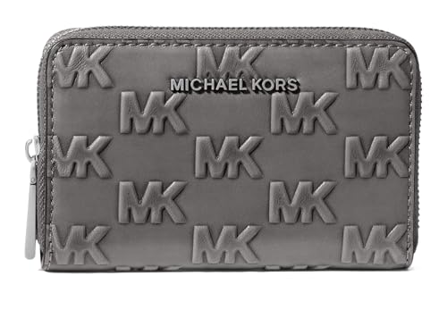 Image of Michael Kors Women's Jet Set Small Zip Around Card Case, Storm, Small