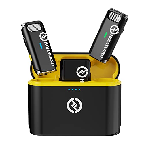 Hollyland Lark M1 Duo 2-Person Wireless Lavalier Microphone System, Black