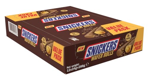 Snickers Peanut Rool Wafer Value Pack 12 x 24 g