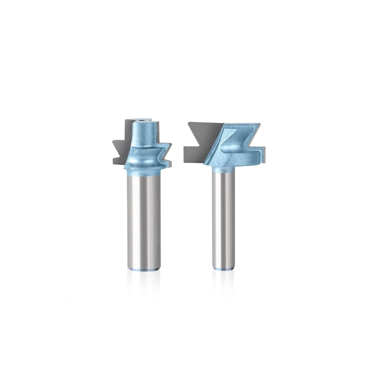 BUYTUS 8mm 12mm 12.7mm Shank Helical Router Bit Woodworking Cutter(2pc 12.7mm Shank)
