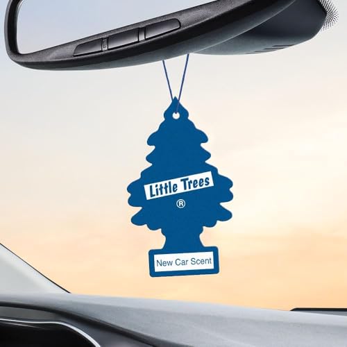 Image of LITTLE TREES Car Air Freshener | Hanging Paper Tree for Home or Car | New Car Scent