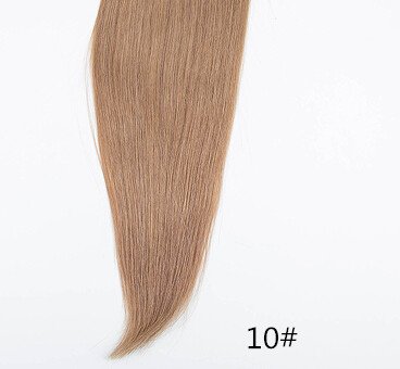 Remeehi 100% Remy Human Hair Straight Tie Up Ponytail Extensions Clip in/on Pony Tails for Women 24inch (100g 10# Medium Golden Brown)