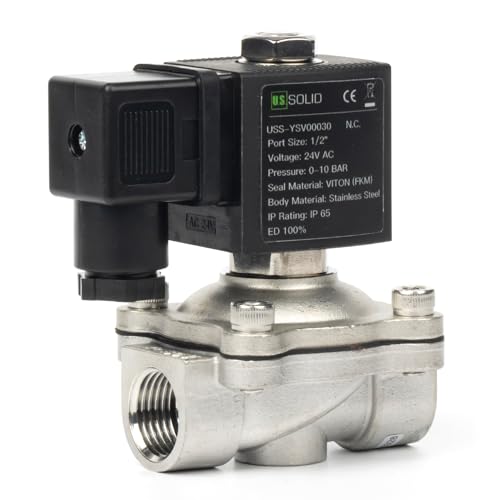 Vanne à eau électrique 24V AC U.S. Solid durable en acier inoxydable