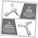 Vaguelly 2pcs Drum Keys Tuning Tools for Percussion Drum Set Zinc Alloy Adjustment Wrench Compatible Snare and