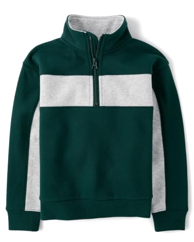 Image of The Children's Place Boys' Warm Fleece Quarter Zip Pullover