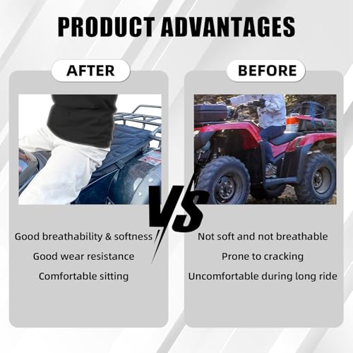 Wacece Air Seat Cushion Padded Seat Cover Cooling Breathable 3D Mesh Universal for ATV Motorcycles by Wacece - Used condition - Image 5