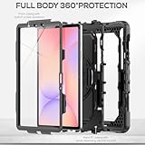 SEYMAC Case for Samsung Galaxy Tab S10 Lite/S10 FE (2025)/S9 FE 10.9 inch/S9 11 inch 2023, Shockproof Case with Screen Protector, Hand Strap, Shoulder Strap, Stand and Pen Holder, Black - Image 6