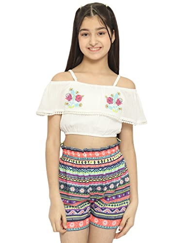 Image of Natilene Girls Girls Top With Shorts