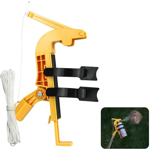 Genérico Extensor de Lata de Aerosol de ángulo Ajustable/Ángulo Ajustable,Accesorios para Nido De Abejas,Mata Avispas Spray Largo Alcance,insecticida Avispas(Barra telescópica) (Amarillo)