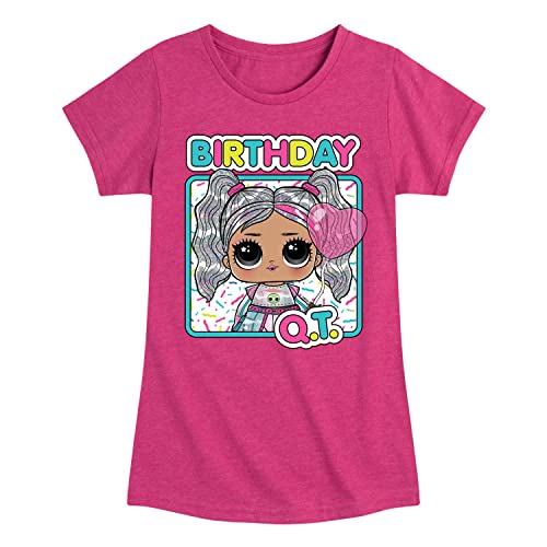 HYBRID APPAREL - LOL Surprise! Dolls - Birthday QT - Celebrate - Toddler & Youth Girls Short Sleeve Graphic T-Shirt