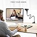 Webcam Stand Phone Mount for Desk, Small Gooseneck Desk Tripod & Tabletop Phone Holder with Clamp & 1/4