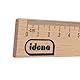 Idena 10852 - Lineal mit 16 cm Länge, Holzlineal mit Millimeter- und Zentimeter Skalierung, für Schule und Büro