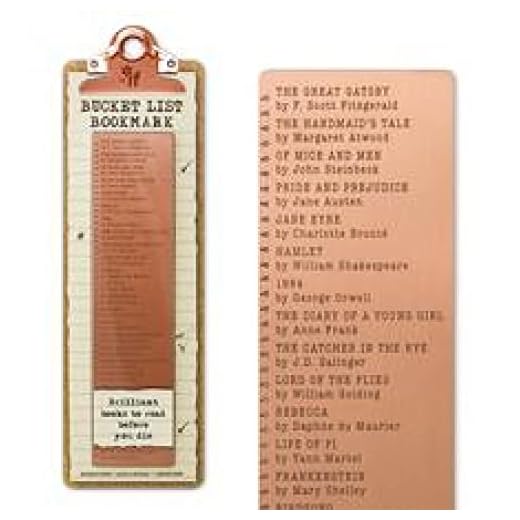 Bucket List Bookmark