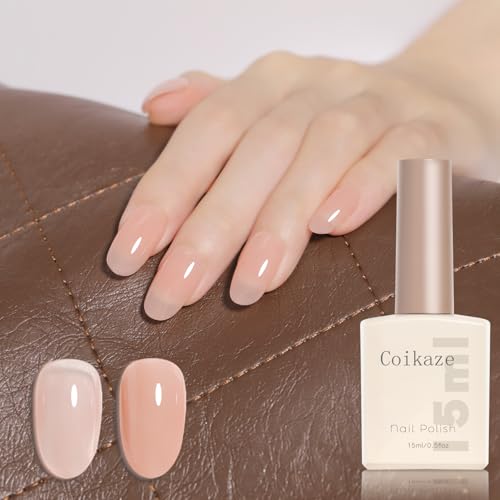 Coikaze ジェルネイル カラー ジェル 透き通る透明感 シアーカラージェル 単色 大容量15ml UV/LED対応 初心者＆プロ対応 カラージェル 単品 03朱鷺色の商品画像（Amazon）