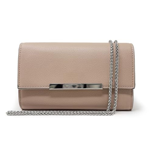 Image of AFKOMST Clutch Purses for Women Small Convertible Wristlet and Evening Bag | Vegan Leather, Fits 6.7-inch Phone /Passport, Versatile for Formal Events /Prom /Wedding /Cocktail /Night Out /Daily Use