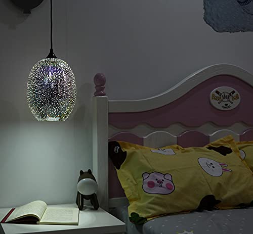 Fireworks Pendant Light Chandelier Handcrafted Art Light Glass Hanging Light Seed Glass Ceiling Light Kitchen Island Pendant Light Fixtures Kitchen Island Light 42 Inches Adjustable #TOP1