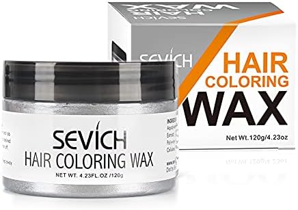 Color Hair Wax - Sevich Hair Style Dye Mud, Instantly Natural Hair Color, Natural Ingredients Washable, Temporary 120g/4.23FL.Oz Red