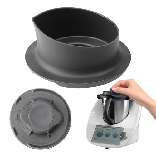 Cubilete para Thermomix Apto para Lavavajillas, Vasito Medidor para TM5 de Grado Alimenticio, Tapa...