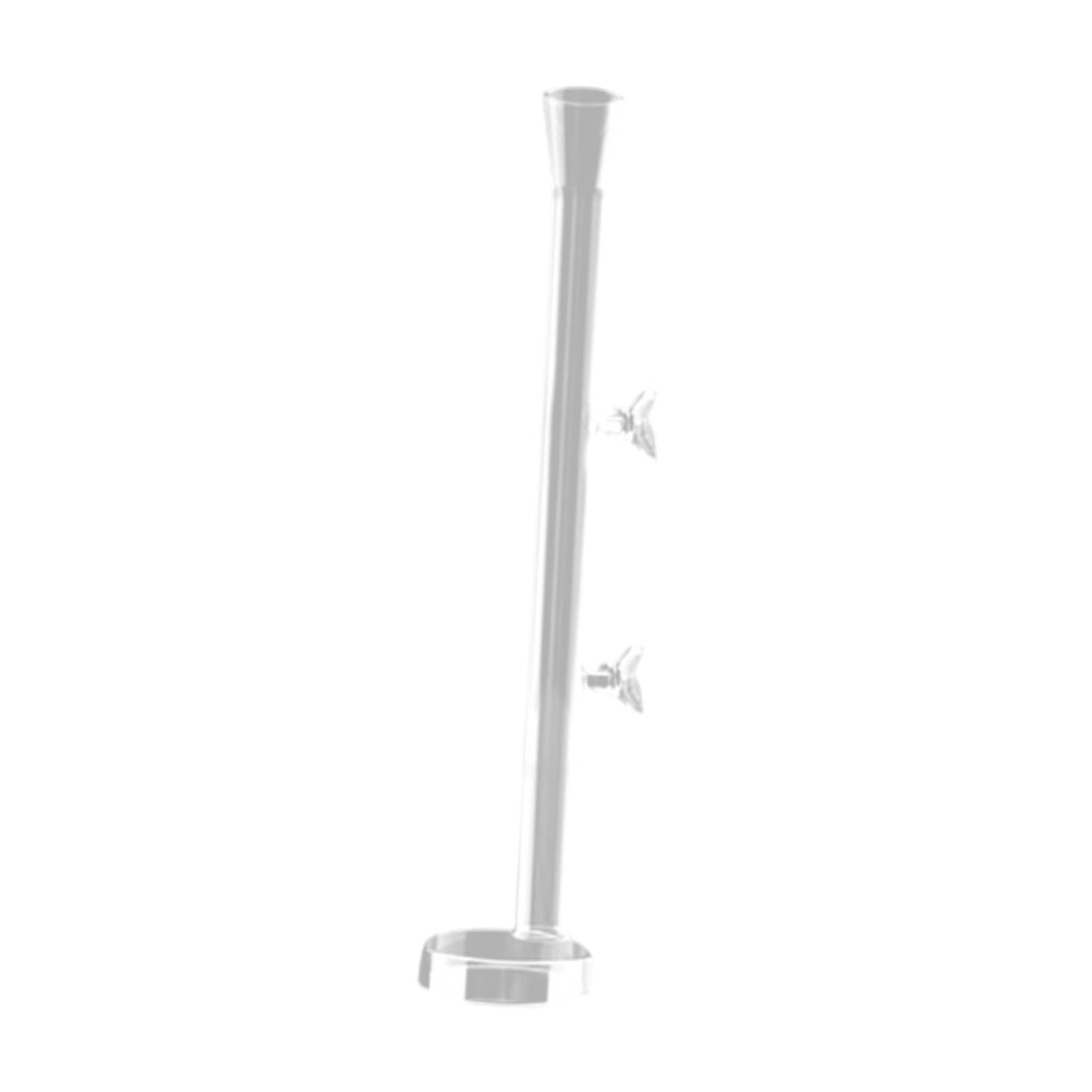 Sharplace Tank Feeding Tube Shrimp Feeder with Round Feeding Tray Multifunction Glass Feeding Tube for Spiders Reptiles Home, 30cm
