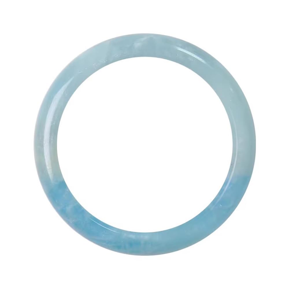 Bracelet jade naturel bleu océan cristal de glace Feng Shui