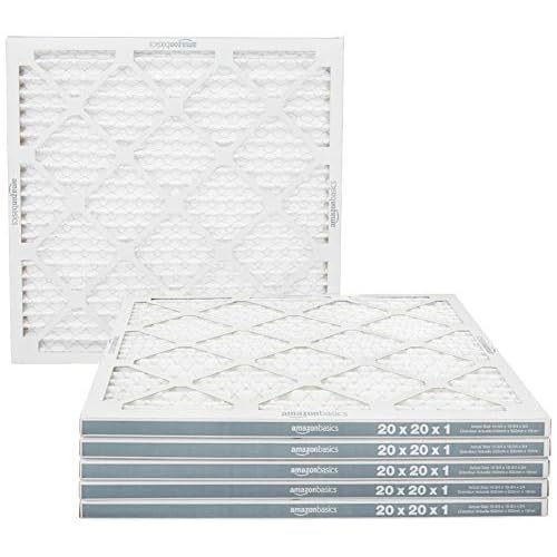 Amazon Basics 20x20x1 Air Filter 6-Pack, MERV 11 AC Furnace Filters, Dust, Pet, Allergen Control , Electrostatic (Actual Size: 19.75 x 19.75 x .75)