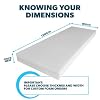 Foamma Custom Cut-to-Size Foam - High & Medium Density Custom Upholstery Foam Cushion, Polyurethane, Cushion Replacement for Chairs, Couches & DIY Projects for All Needs