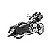 2011 Harley Davidson FLHR Road King Racing Dual Exhaust System - Chrome Body with Black Tip, Manufacturer: Freedom Performance, RACING TRUE DUALS CHR/BLK TIPS