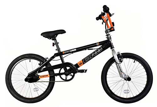 Dallingridge Legend 20" Freestyle BMX Bike w/ 360 Gyro - Gloss Black/Orange/Silver