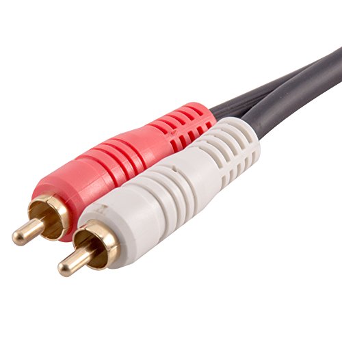 Cable XLRF a doble RCA macho de 3 pies con conectores de alta conductividad 3