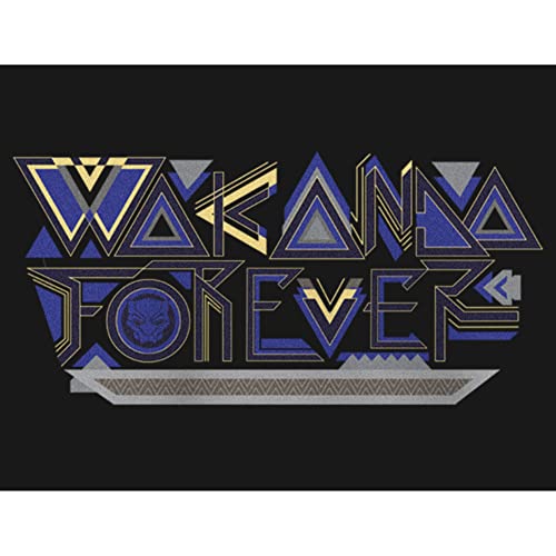 Image of Marvel Girl's Black Panther: Wakanda Forever Pattern T-Shirt