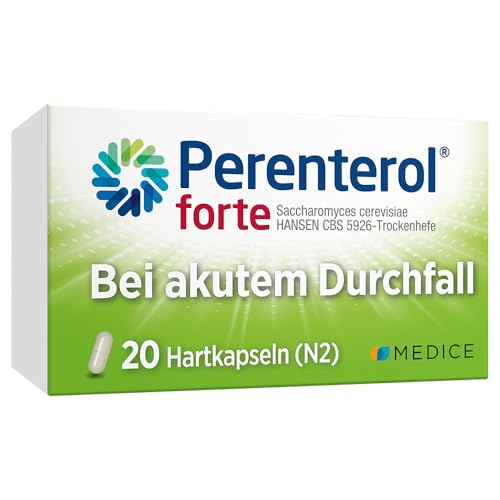 Perenterol forte 250 mg - visokodozne kapsule medicinskog kvasca - lijek za liječenje akutnog proljeva i prevenciju putničkog proljeva - 20 kapsula