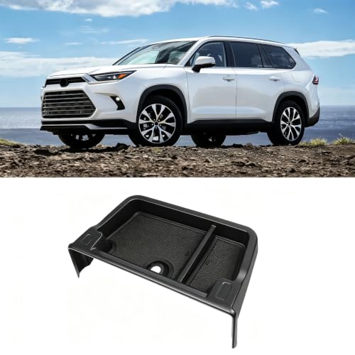 BlBLOZ Dashboard Organizer for Toyota Grand Highlander 2024 2025 2026 Accessories Center Console Dashboard Behind-Screen Storage Box Tray