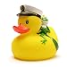 Produktbild Duckshop I Badeente I Quietscheente I Kapitän Ente mit Froschkönig - inkl. Badeenten-Schlüsselanhänger im Set