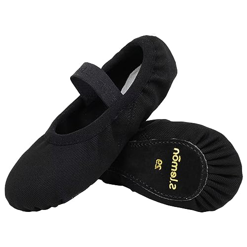 Zapatos de ballet para niñas con suela de cuero completa y zapatillas elásticas de inicio