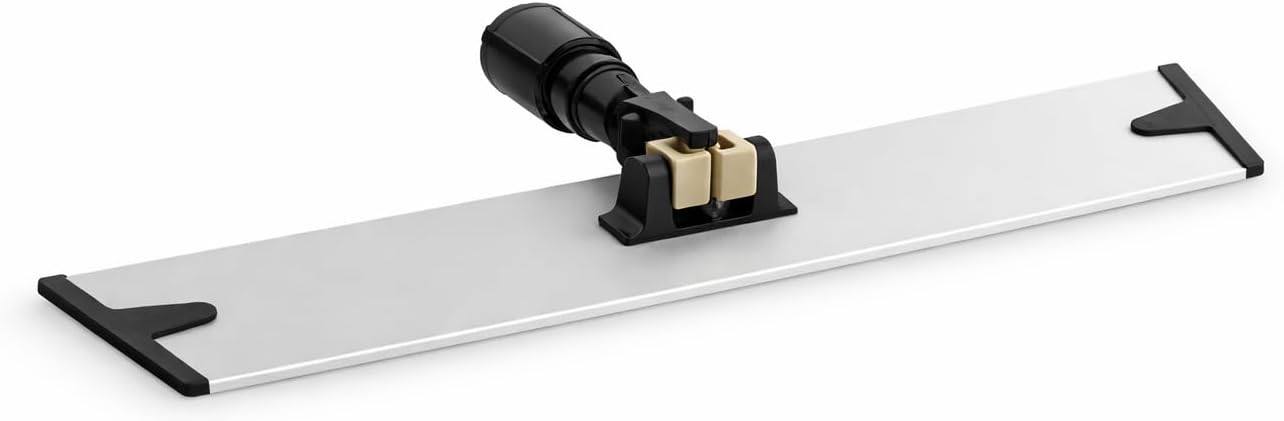 Microfiber Hook and Loop Mop Frame, 18 Inches, Silver, Aluminum Construction