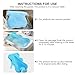Soft Infant Bath Sponge Skid Proof Baby Bath Mat Newborn Odor Free (Blue)