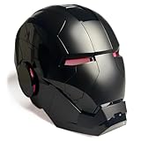 TPTITGC Iron Helmet MK5 Black 1:1 Cosplay Mask Electronic, LED Eyes, Voice, Touch & Remote Control, for Adult Role-Playing Helmet Gift