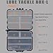 Tcakelox Mini Plastic Tackle Boxes for Small Tackle Box Organizer, Ideal for Fishing Storage Containers, Kayak Fly Boxes Large