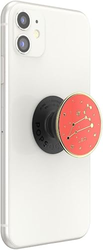 Miniatura 2 de PopSockets PopSockets Agarre para teléfono con soporte expansible, PopSockets para teléfono, signo del zodiaco - Leo