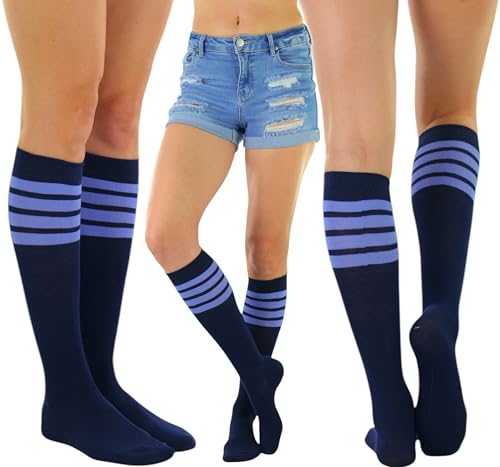 Image of ToBeInStyle Women's Pack of 6 or 12 Knee High Socks