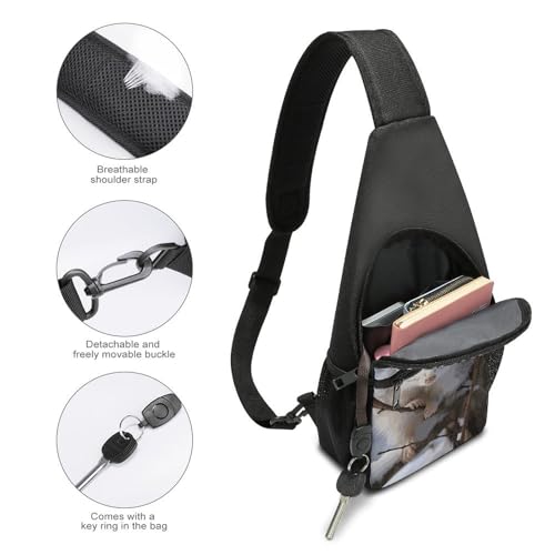 Sling Bag para mujeres y hombres bolsa cruzada pequeña miniatura 3