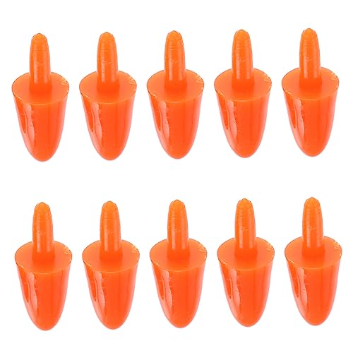 200pcs Snowman Nose Doll Playsets - Mini Accessories for Dolls Plastic - Carrot Nose Buttons - Build Your Own Snowman Kit